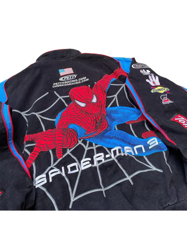 Бомбер оверсайз SpiderMan черный