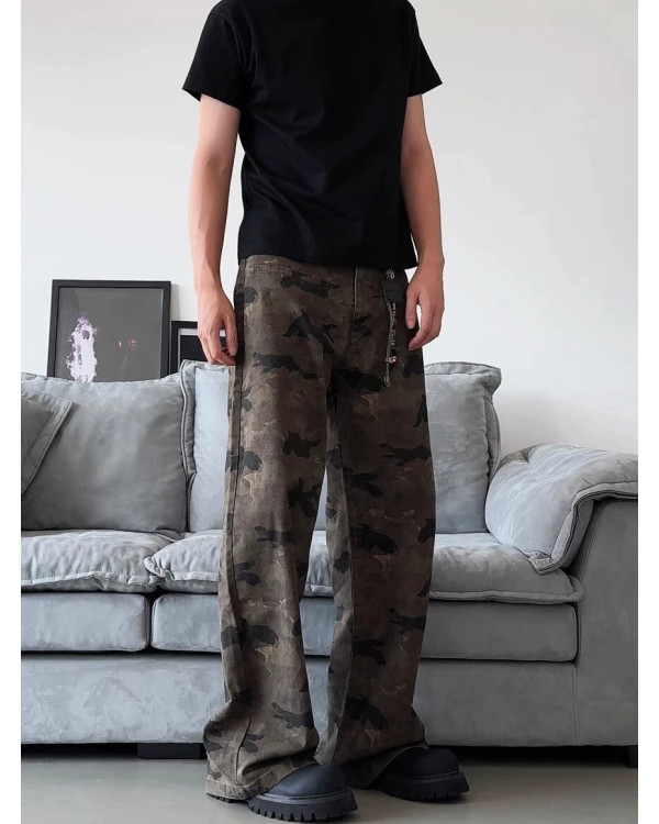 Джинсы оверсайз Y2K Camo