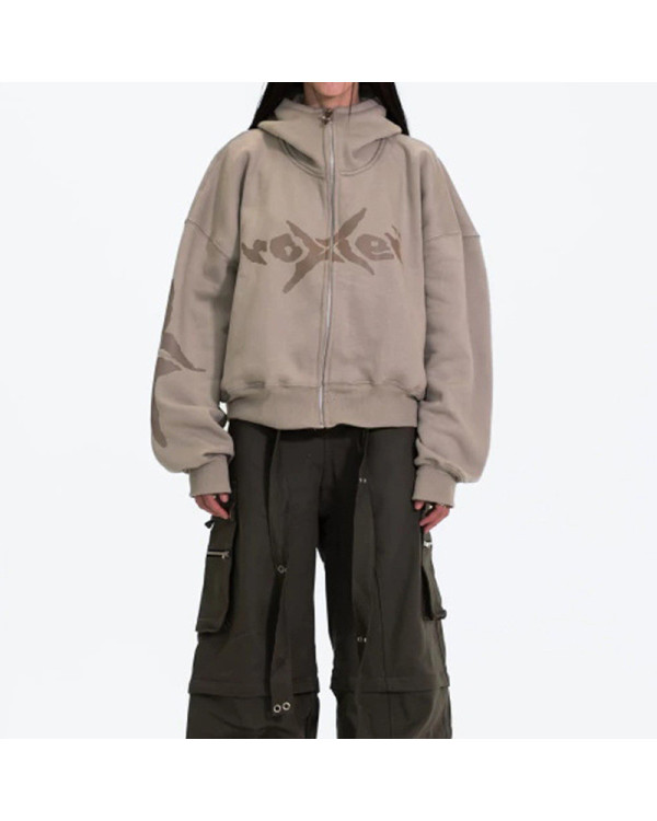 Зиппер оверсайз Y2K Jail бежевый