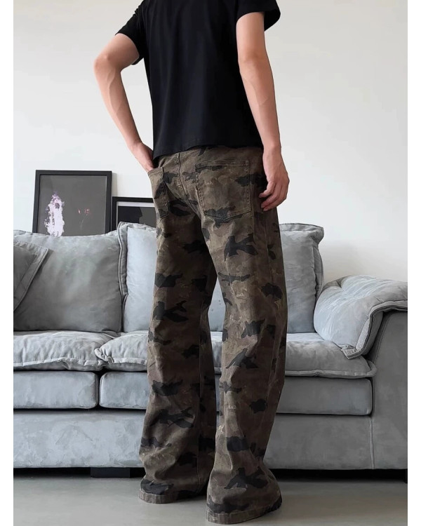 Джинсы оверсайз Y2K Camo