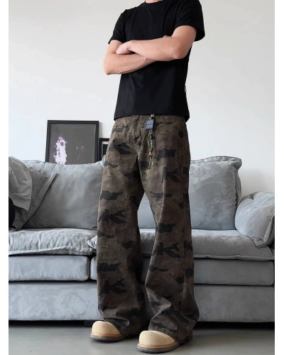 Джинси оверсайз Y2K Camo