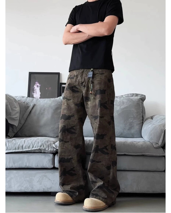 Джинсы оверсайз Y2K Camo