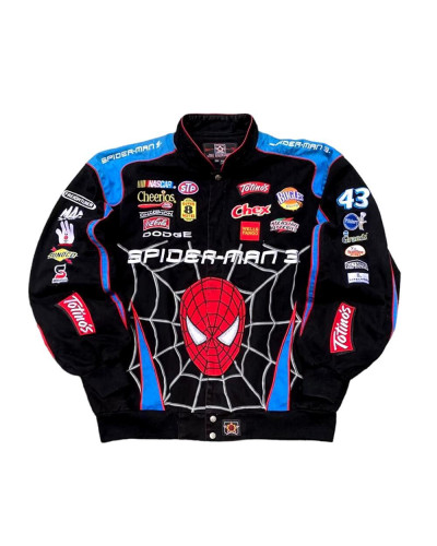 Бомбер оверсайз SpiderMan чорний