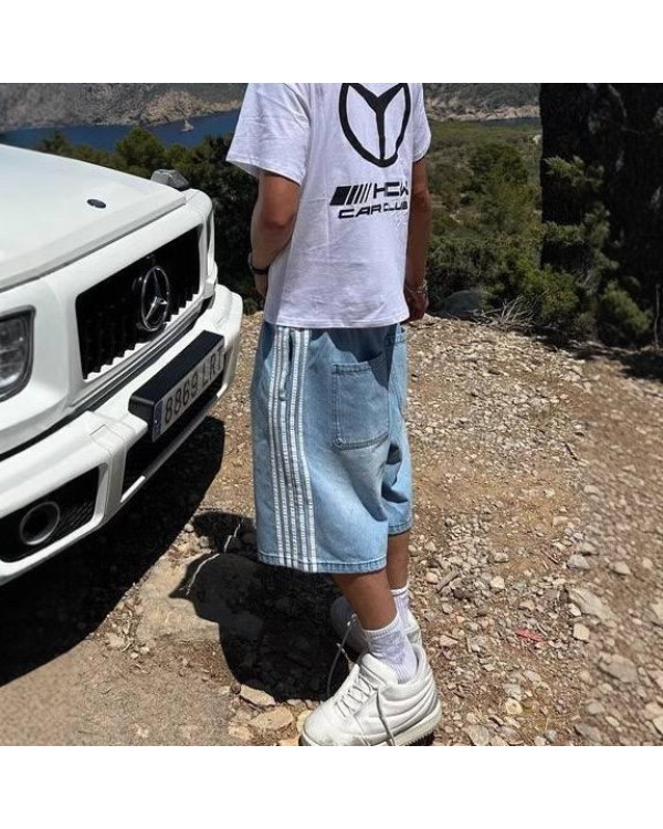 Шорты джинсовые Y2K LMFAO синие