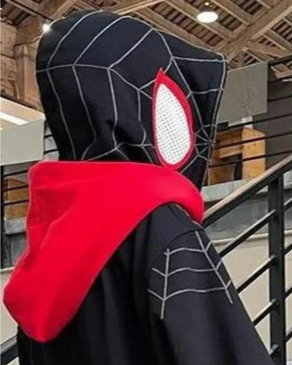 Худый зипер Y2K SpiderMan черный