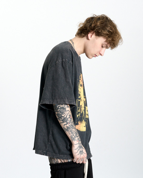 Футболка оверсайз OGP Hero Washed Distressed