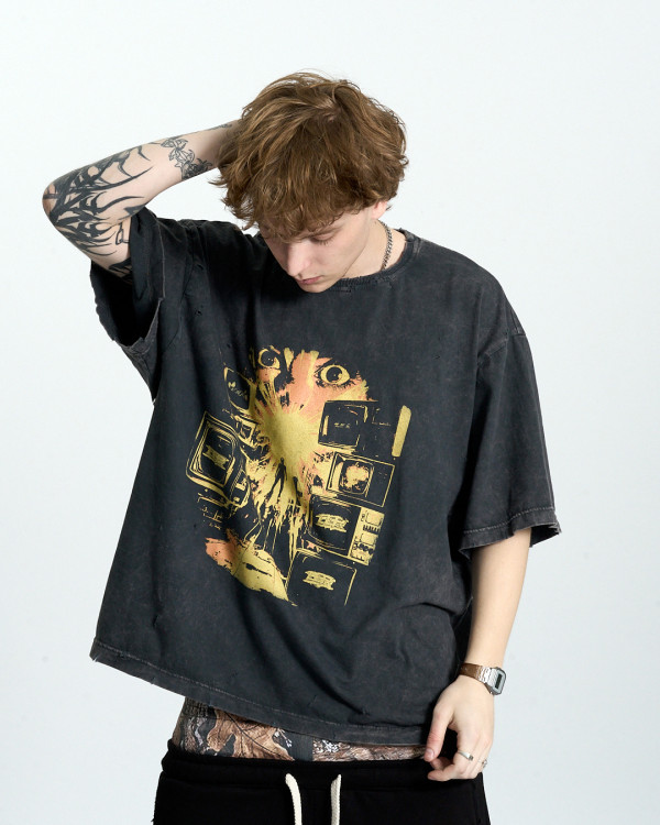 Футболка оверсайз OGP Hero Washed Distressed