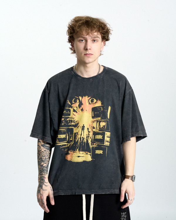 Футболка оверсайз OGP Hero Washed Distressed