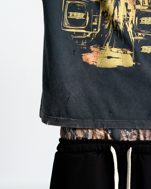 Футболка оверсайз OGP Hero Washed Distressed