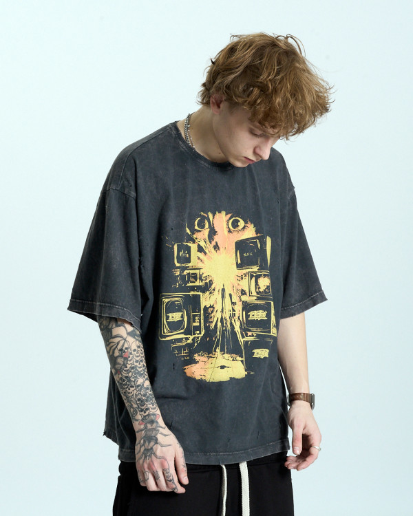 Футболка оверсайз OGP Hero Washed Distressed