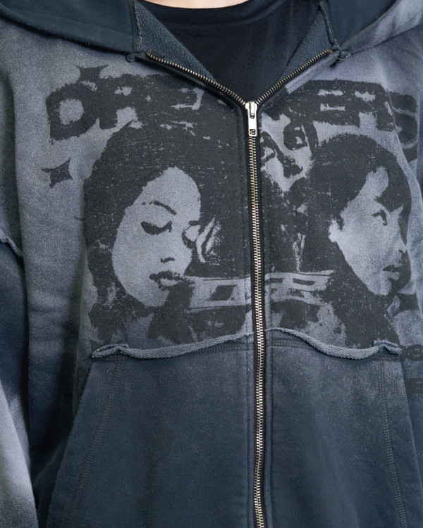Худи зиппер оверсайз OGP Sep Washed