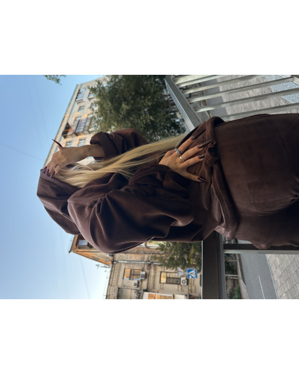 Велюровый костюм OGP Lure шоколадный