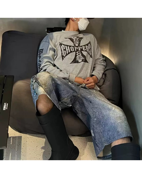 Свитшот Worn серый