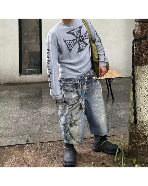 Свитшот Worn серый
