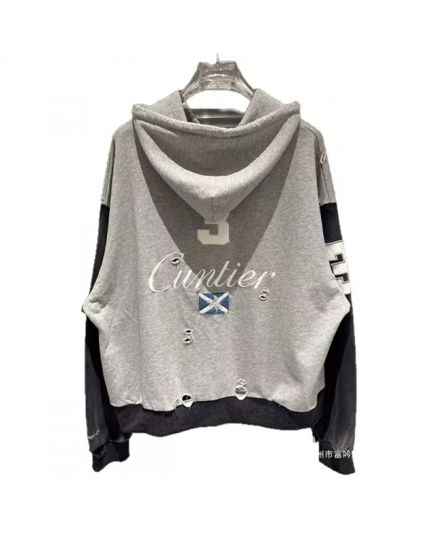 Худи зиппер Varsity серый