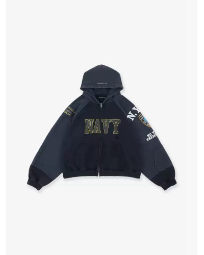 Худі зіппер Archive Fit blue