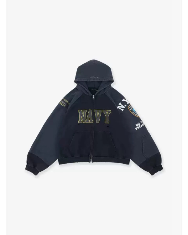 Худи зиппер Archive Fit blue