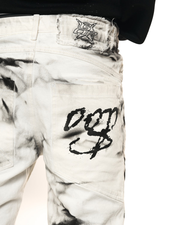 Джинсы клёш OGP Exten белые (маломерят)