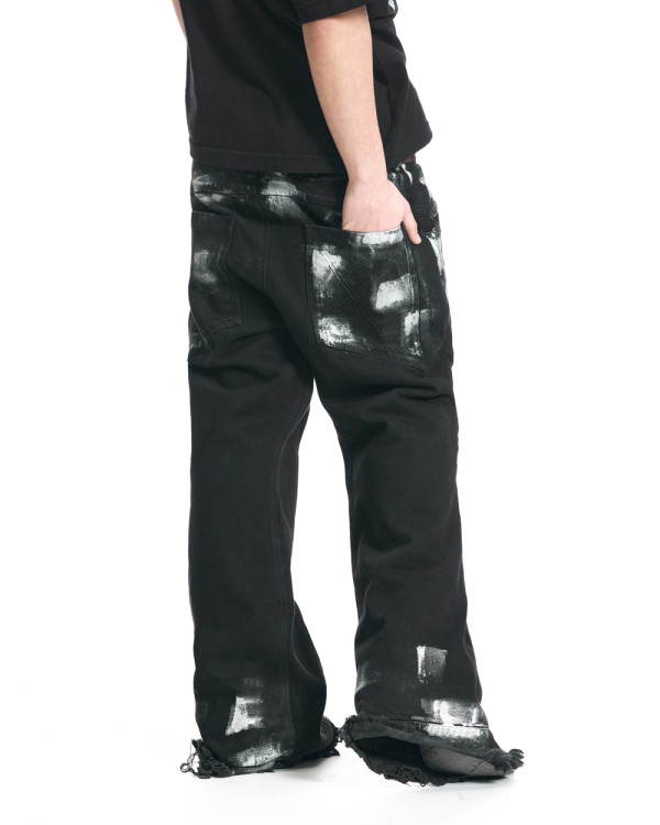 Джинсы клёш OGP Ash Silver чёрные