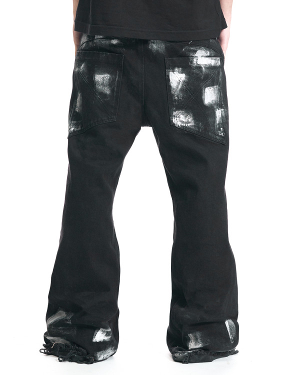 Джинсы клёш OGP Ash Silver чёрные