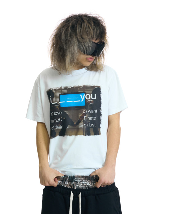 Футболка OGP You белая (Slim fit)
