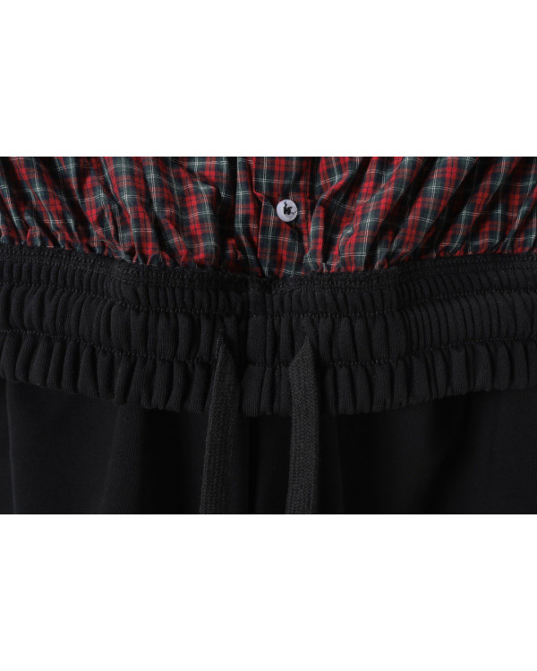 Шорты Plaid черные