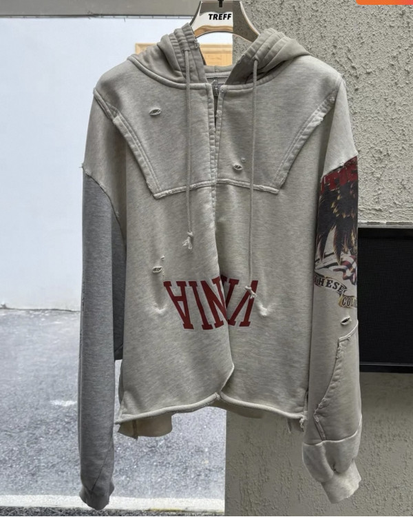 Худи зиппер Sector silver